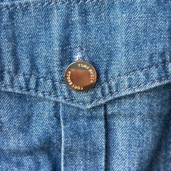 Tory burch denim shirts size 4 - Picture 4 of 4